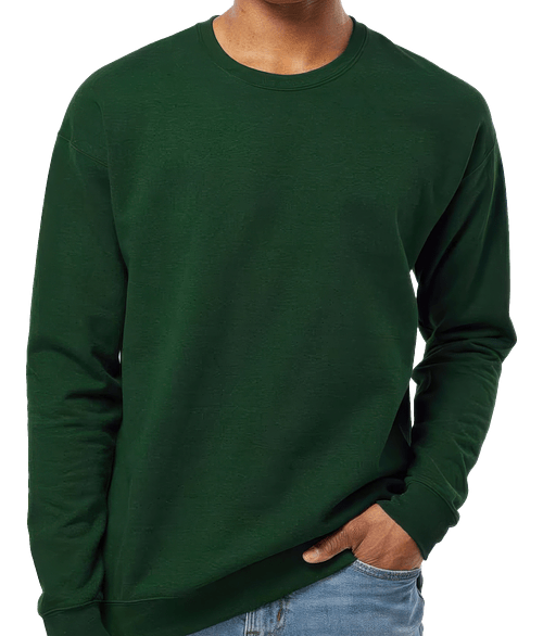 Tultex Drop Shoulder Crewneck Sweatshirt in Forest