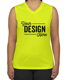 Badger B-Dry Women's Sleeveless Performance Shirt - Color: Safety Yellow
