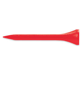 Par Pack - 2-1/8" Golf Tees and Ball Marker Set - Color: Red