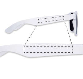 Solid Malibu Sunglasses - Color: White