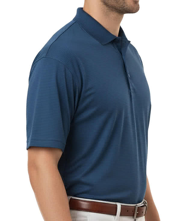 lue Generation BLU-X-DRI Tonal Stripe Performance Polo - Printed