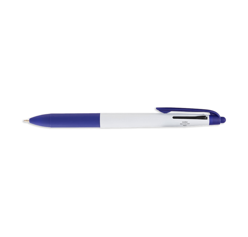 3-in-1 Retractable Recycled Stylus Pen (color ink)-default