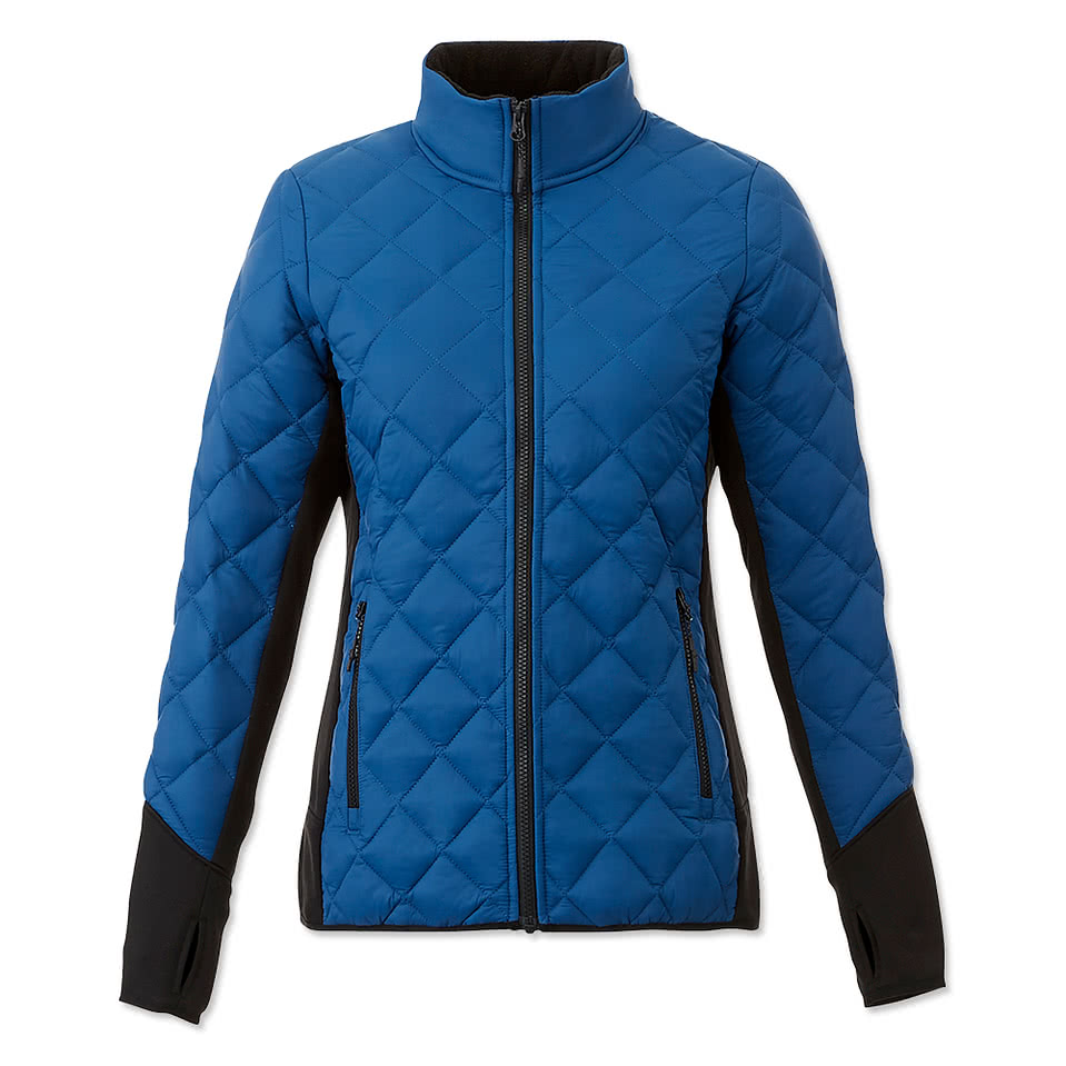 Elevate Women's Rougemont Diamond Quilted Insulated Puffer Jacket