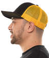 Port Authority Snapback Trucker Hat - Rectangle Patch - Embroidered