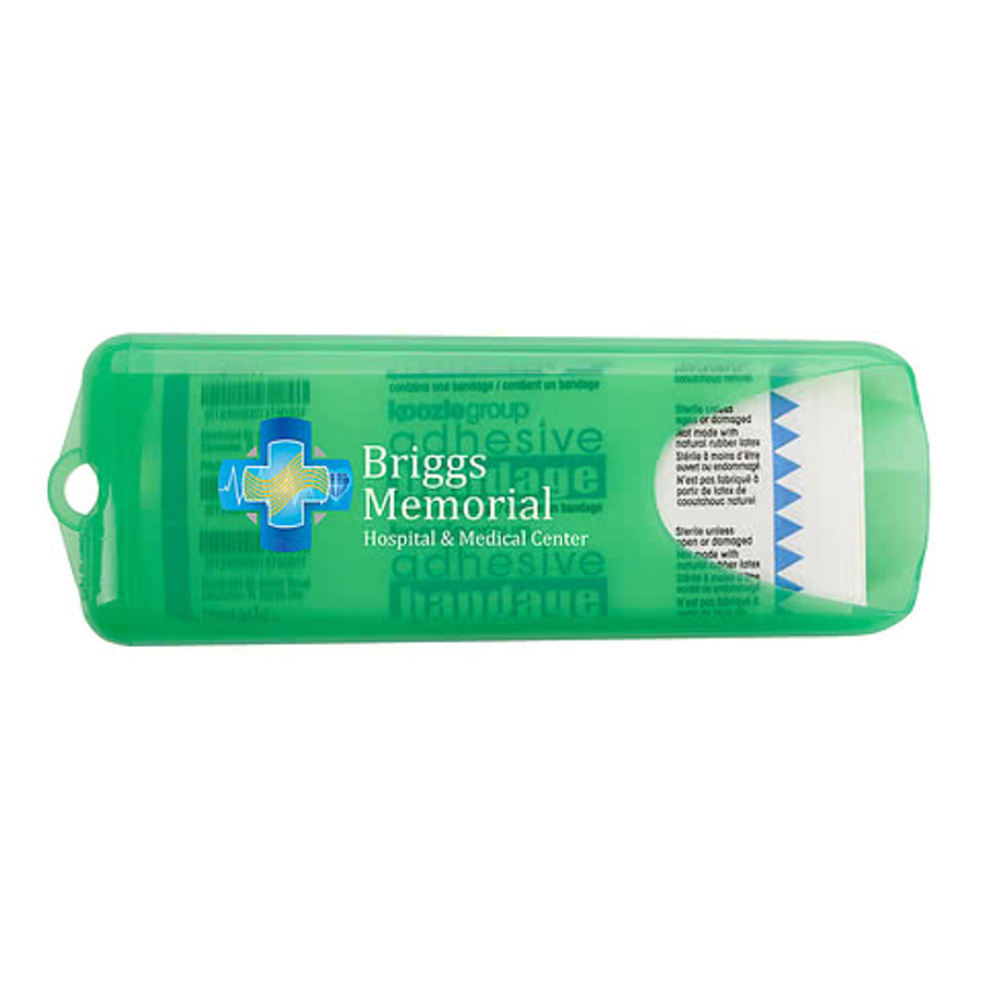 Full Color Nuvo Bandage Dispenser with Clear Bandages