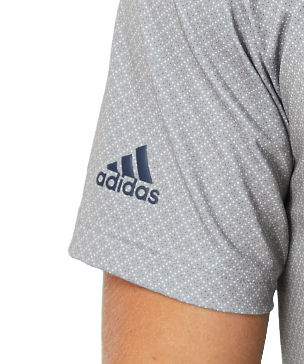 Adidas Diamond Dot Print UPF 50 Performance Polo - Printed