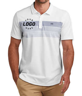 TravisMathew Coastal Chest Stripe Performance Polo - Color: White