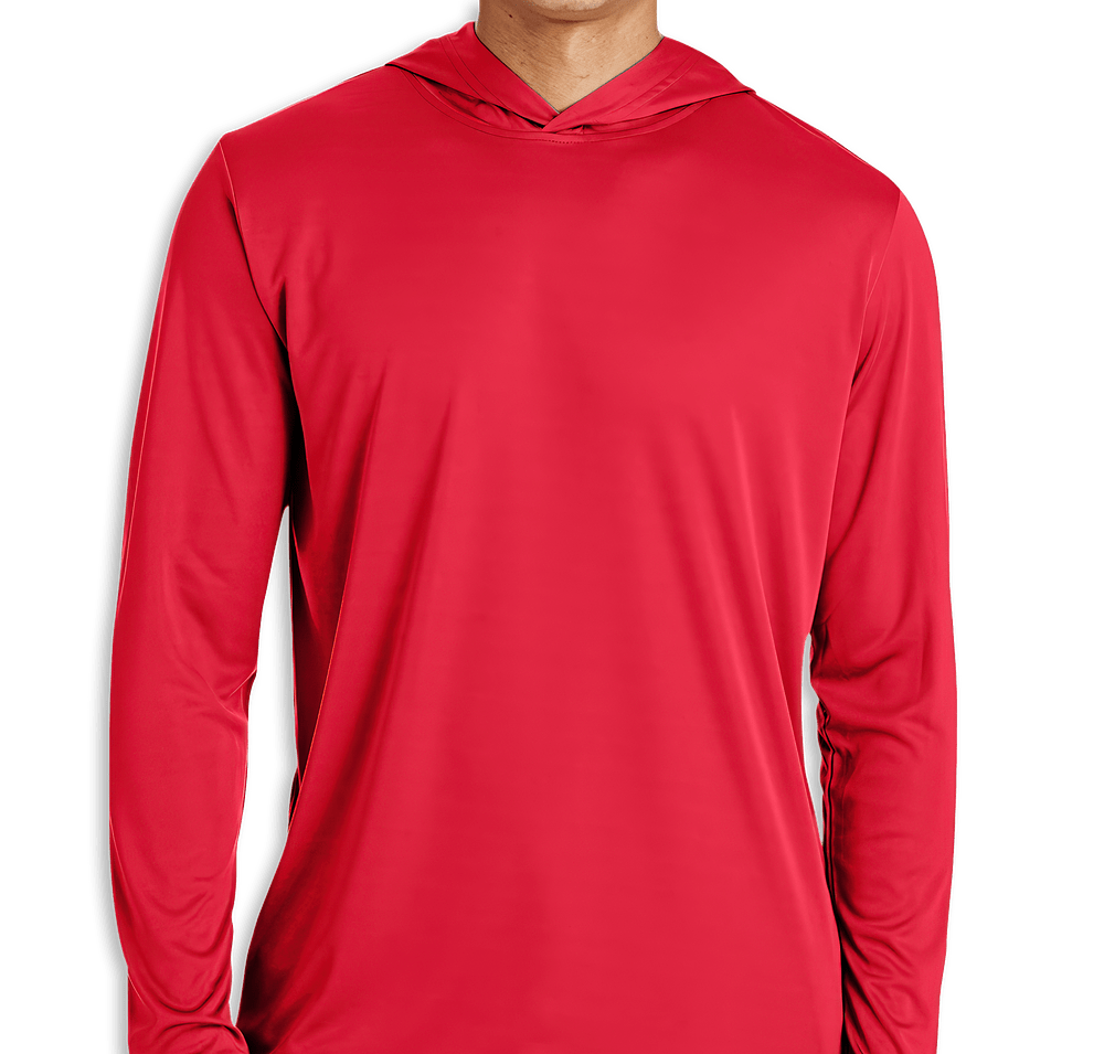 Team 365 Zone Hooded Long Sleeve Performance Shirt-default