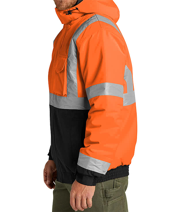 CornerStone Class 3 Insulated Safety Bomber Jacket - Embroidered