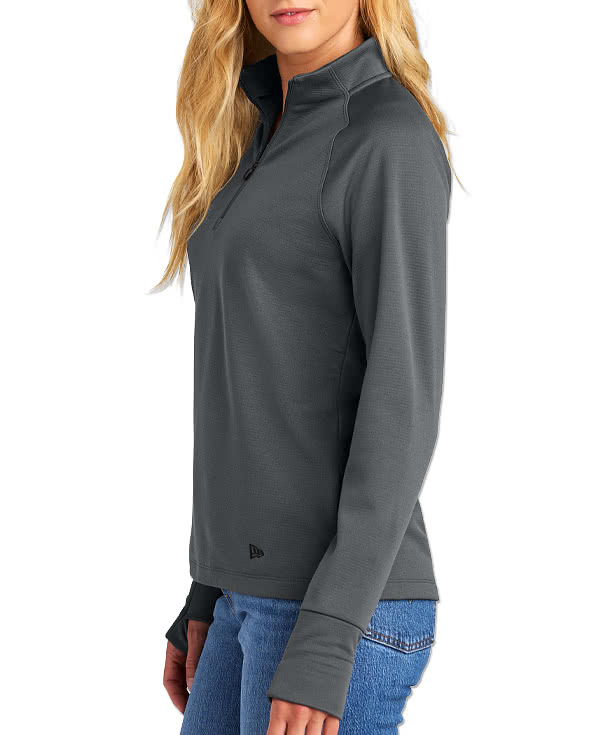 New Era Women's Stand Out Recycled Quarter Zip Sweatshirt - Printed