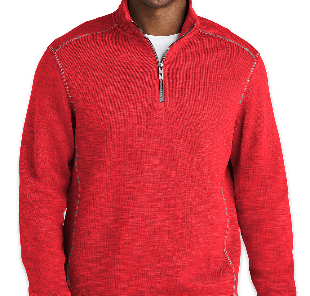 Tommy Bahama Tobago Bay Slub Half Zip Sweatshirt-default