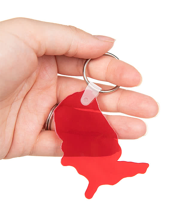 USA Shaped Keychain