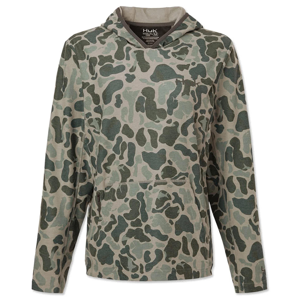 HUK Women's Coldfront+ KC Print Pullover Hoodie