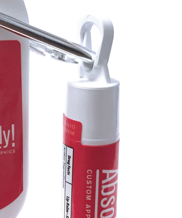 Full Color 1 oz. SPF 30 Sunscreen and SPF 15 Lip Balm with Carabiner
