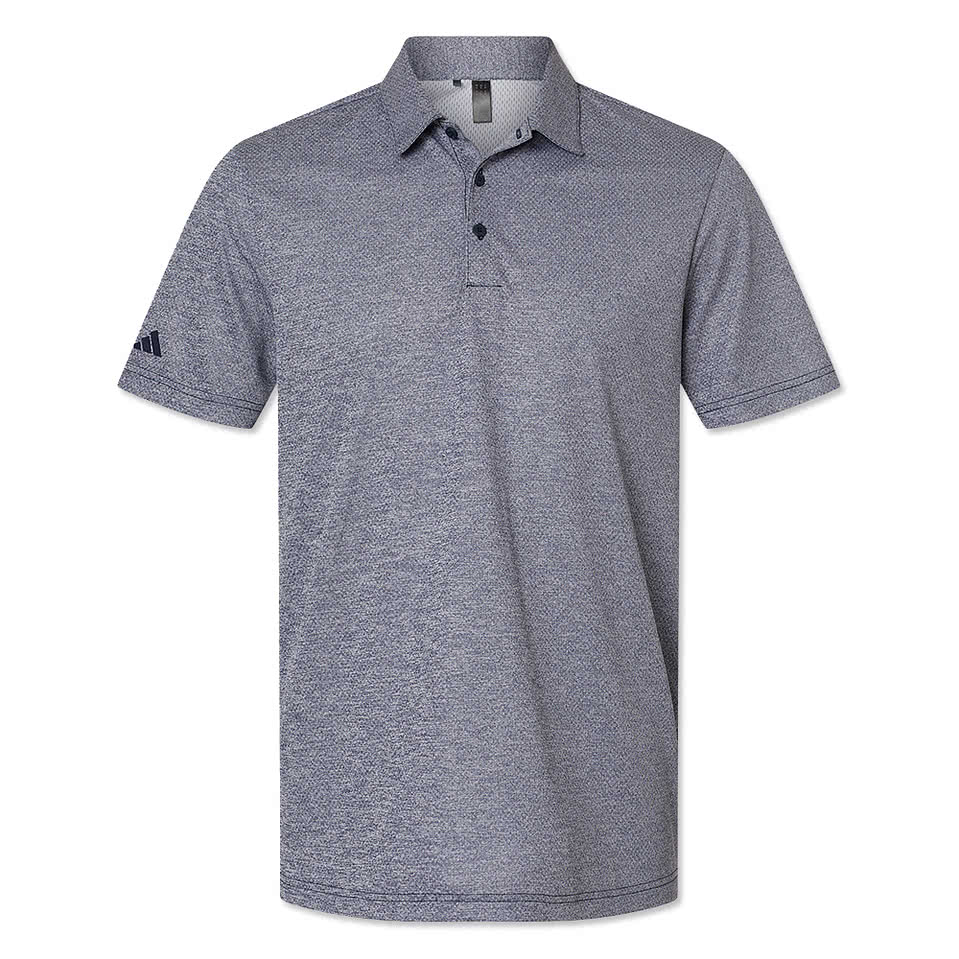 Adidas Space Dyed Recycled Performance Polo - Embroidered