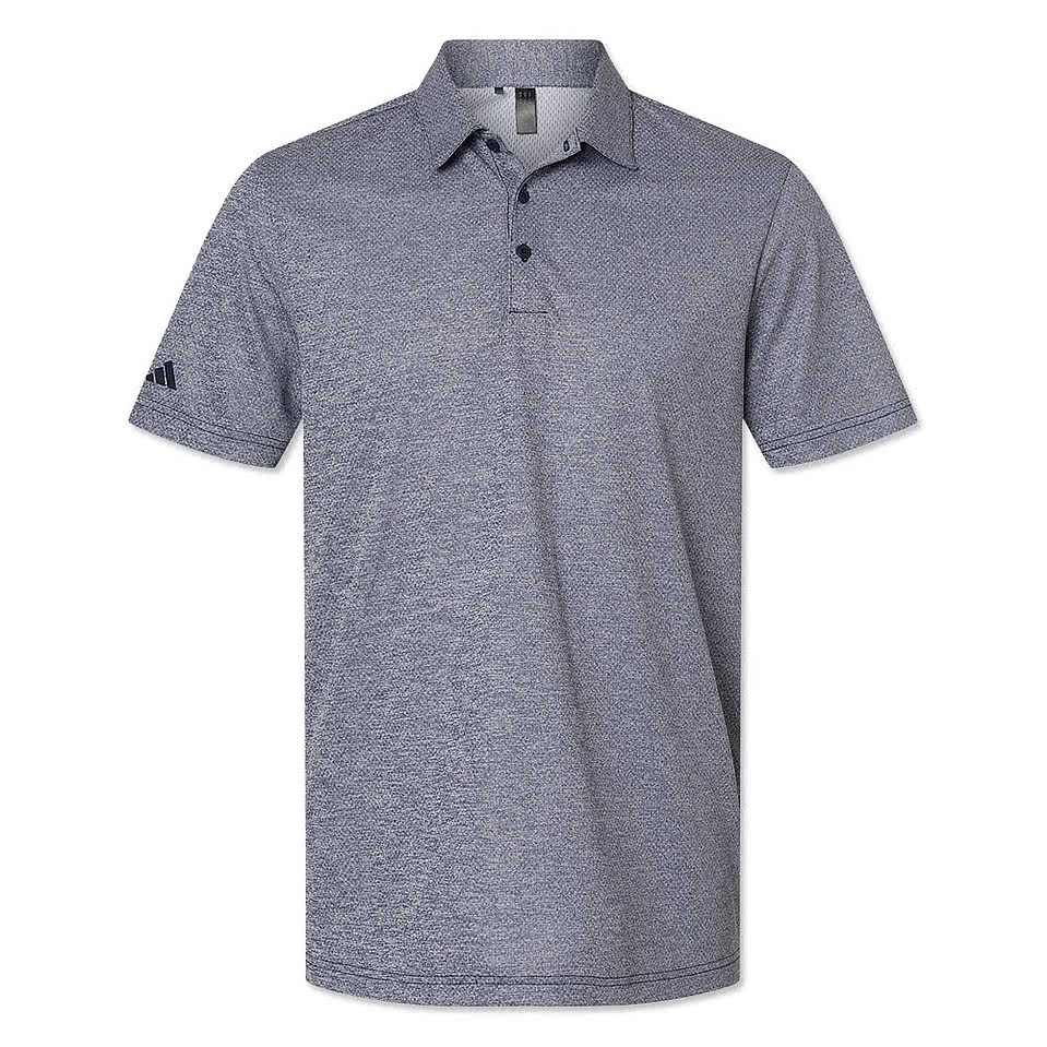 Adidas Space Dyed Recycled Performance Polo - Printed