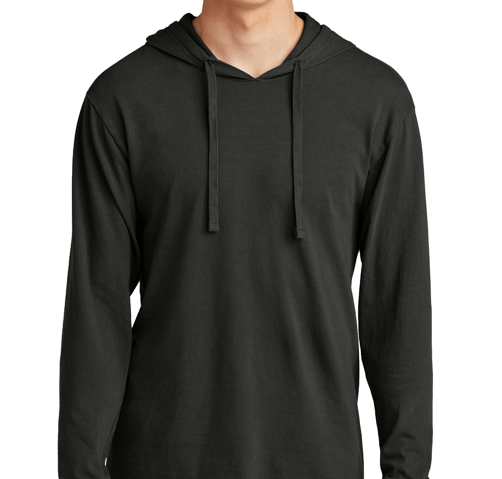 Port & Company Beach Wash Garment-Dyed Hooded Long Sleeve T-shirt-default
