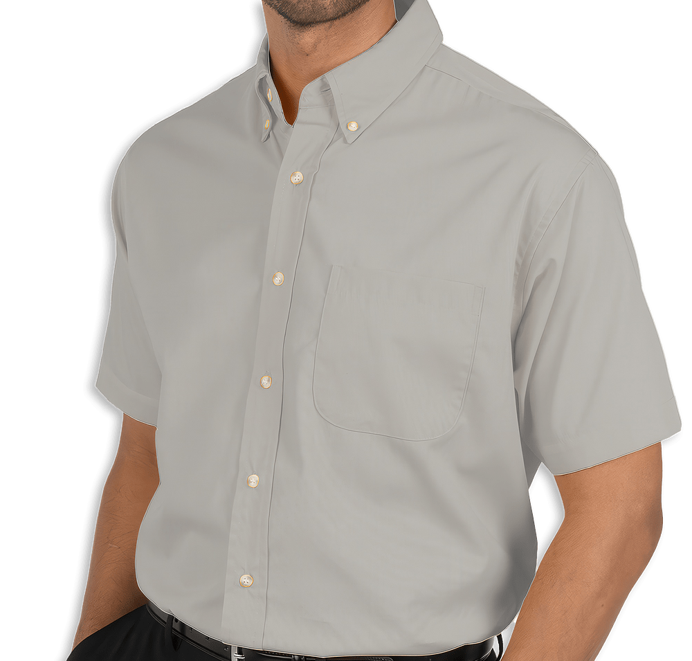 Blue Generation Superblend Poplin Short Sleeve Dress Shirt - Printed-default
