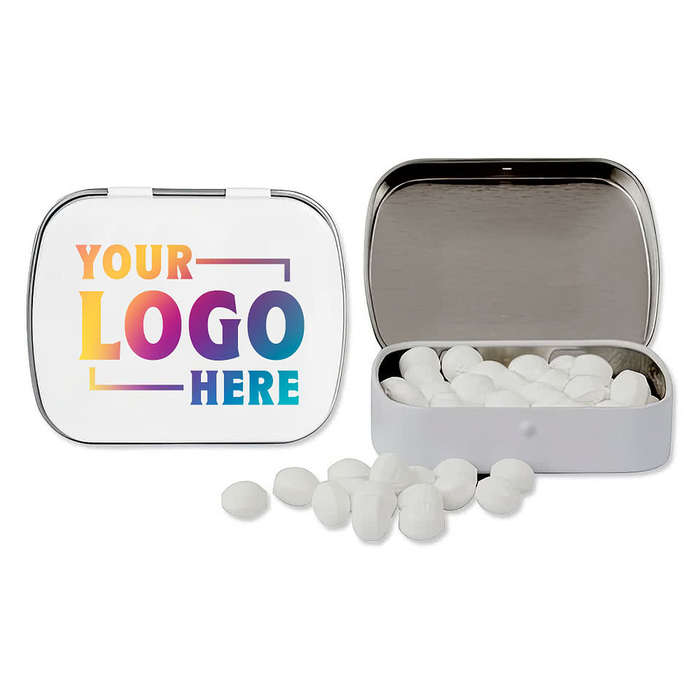Full Color Domed Tin with Golf Ball Shaped Mints
