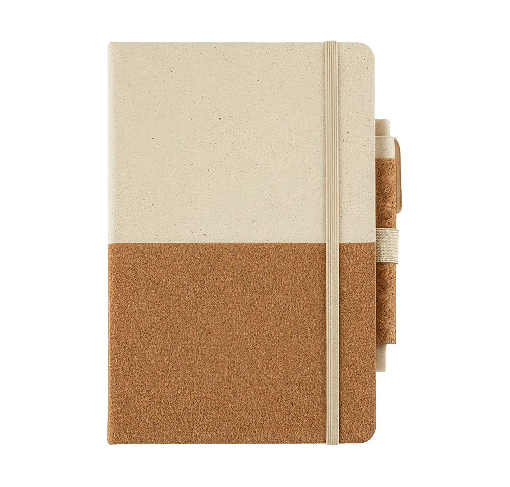 GrassField Cork Recycled Notebook with Pen-default