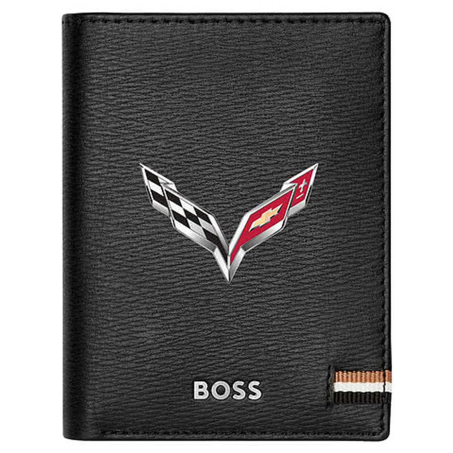 Hugo Boss Iconic Folding Snap Wallet in Black