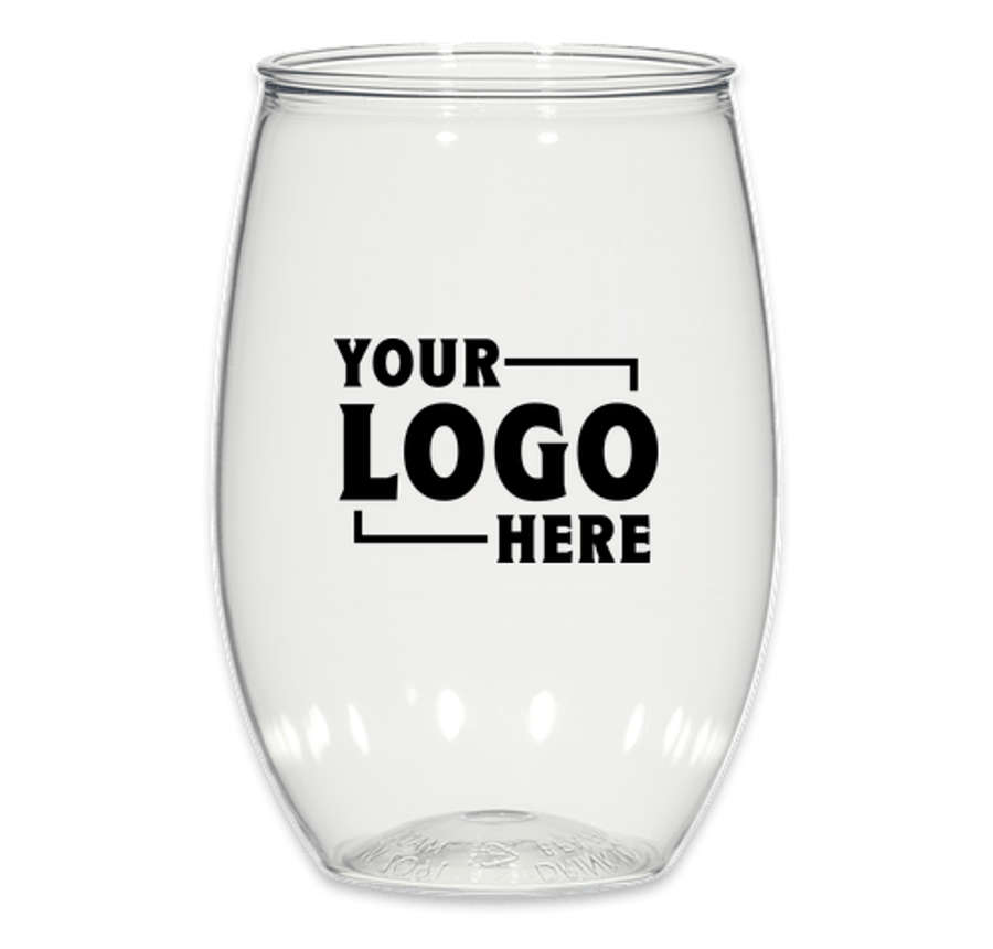 16 oz. Stemless Wine Glass in CLEAR
