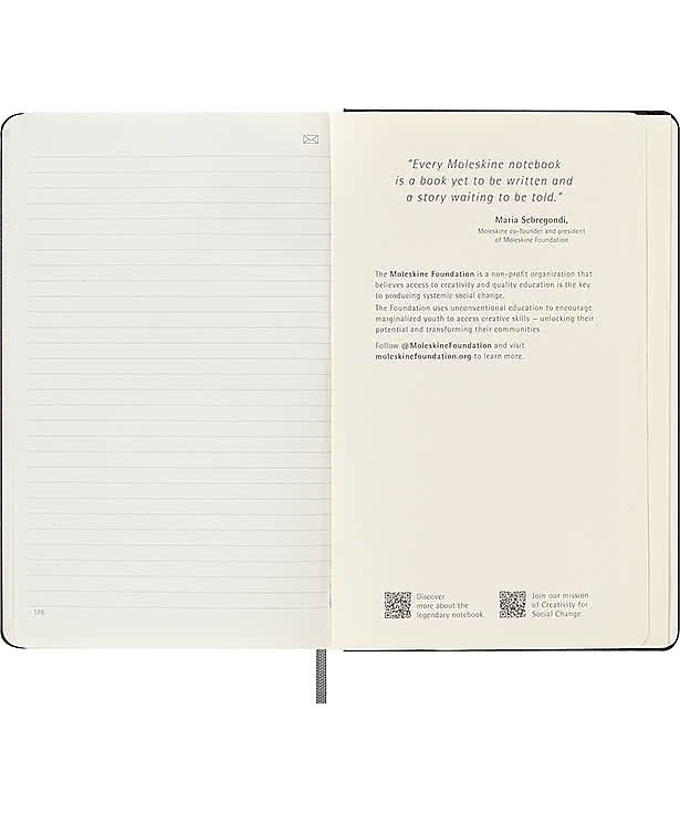 Moleskine Hard Cover Ruled Smart Notebook