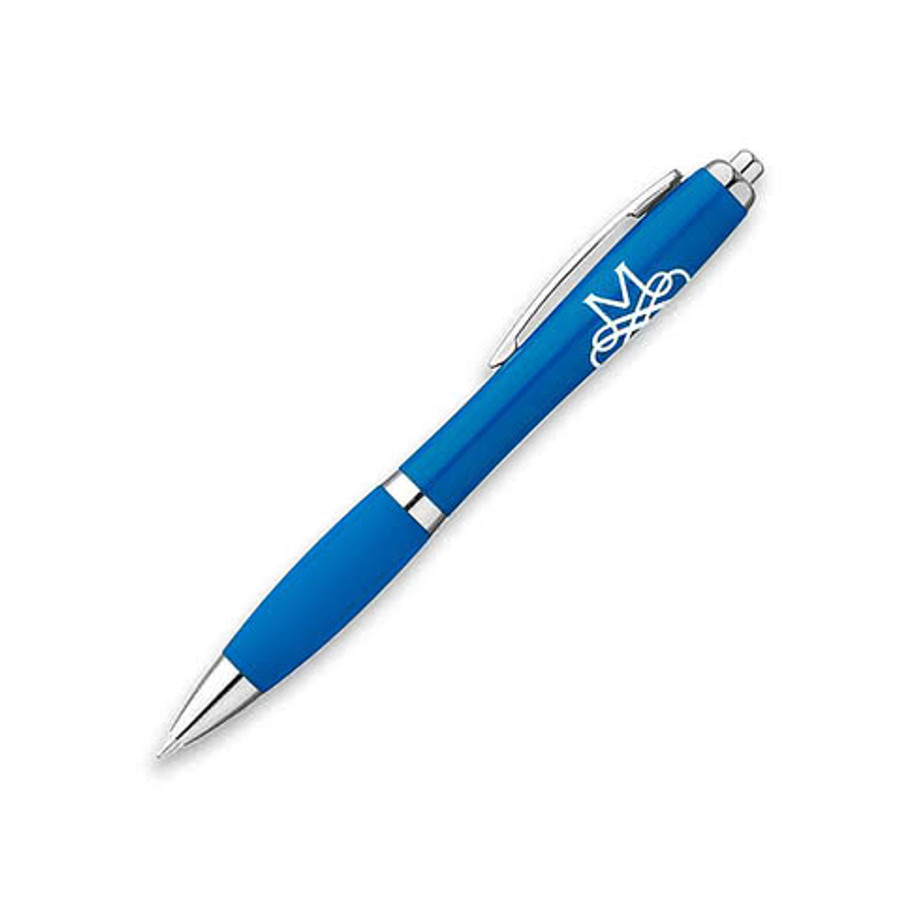 Curvy Cloud Plastic Ballpoint Pen in Lime Green