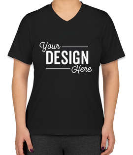 Team 365 Women's Zone V-Neck Performance Shirt - Color: Black