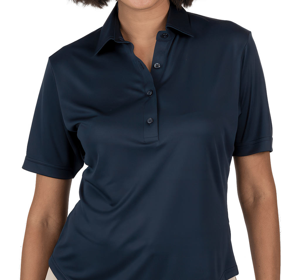 Blue Generation Women's Bonded Dress Collar Performance Polo - Embroidered-default
