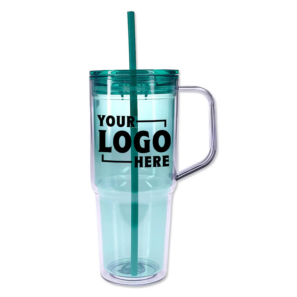 30 oz. Clair Acrylic Travel Tumbler with Straw