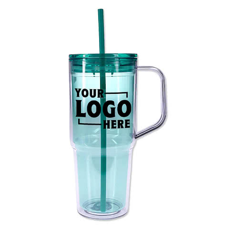 30 oz. Clair Acrylic Travel Tumbler with Straw
