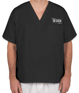Harriton V-Neck Scrub Top - Color: Black