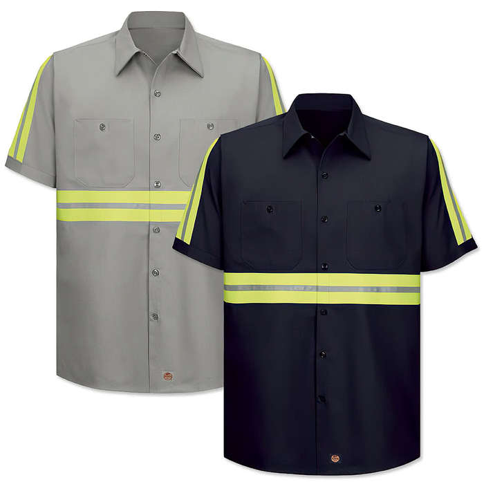Red Kap Enhanced Visibility Safety Work Shirt