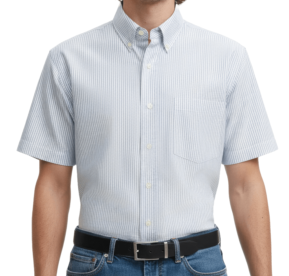 Blue Generation Oxford Short Sleeve Dress Shirt-default