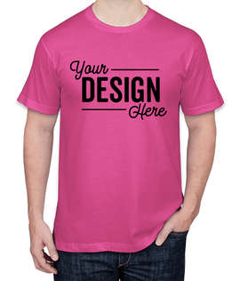 American Apparel USA-Made Jersey T-shirt - Color: Fuchsia