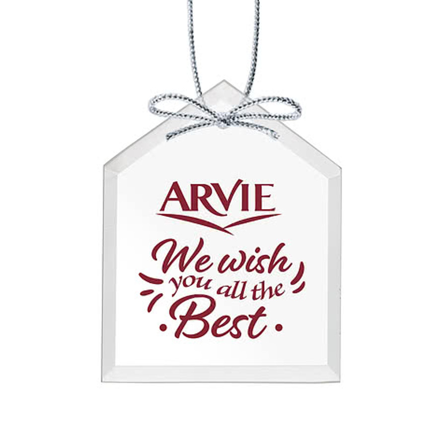 Crystal House Ornament in Clear