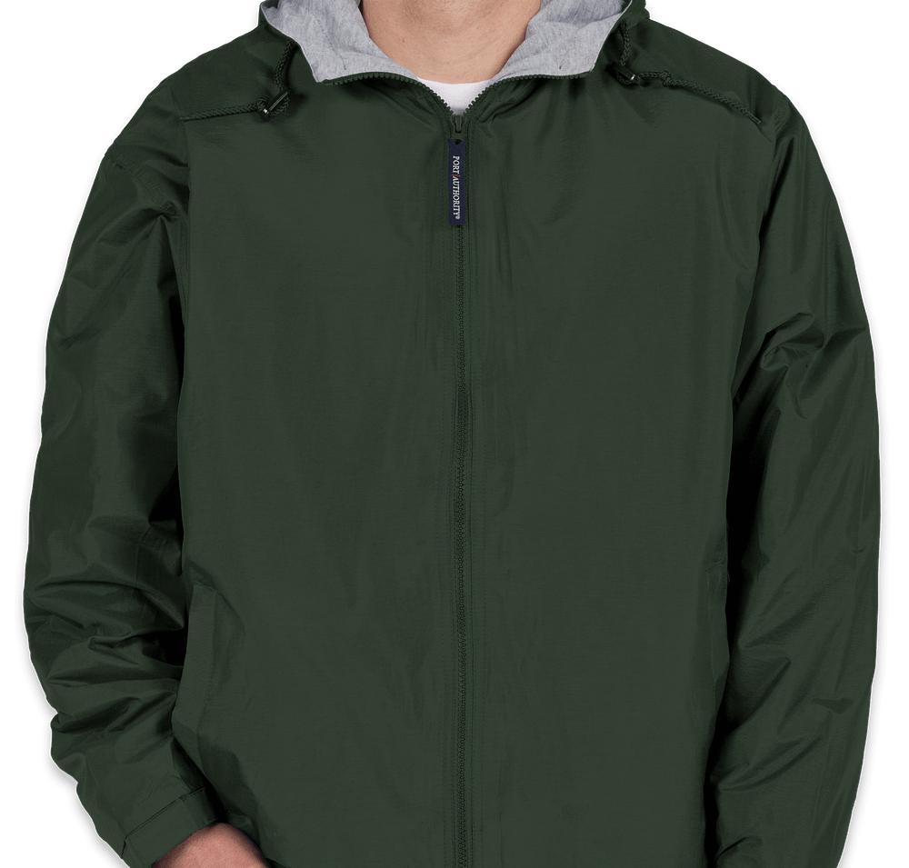 Port Authority Lined Hooded Team Jacket-default