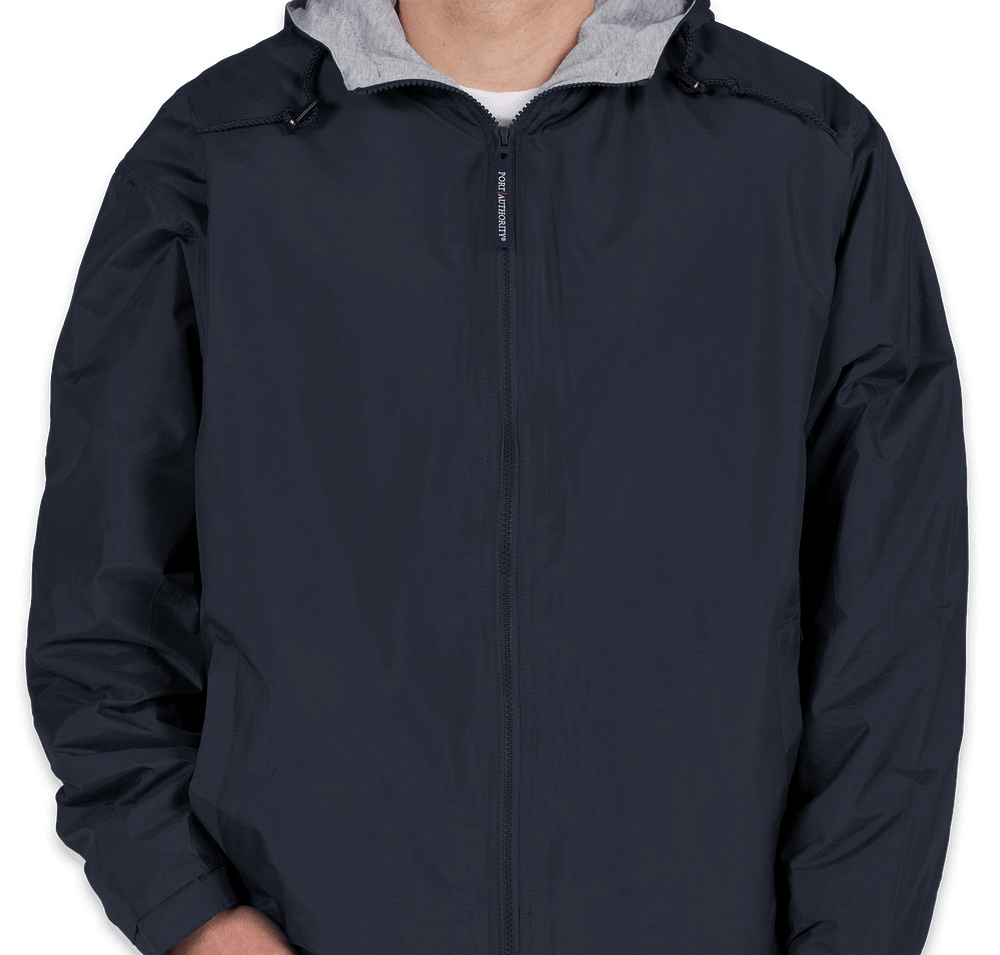 Port Authority Lined Hooded Team Jacket-default