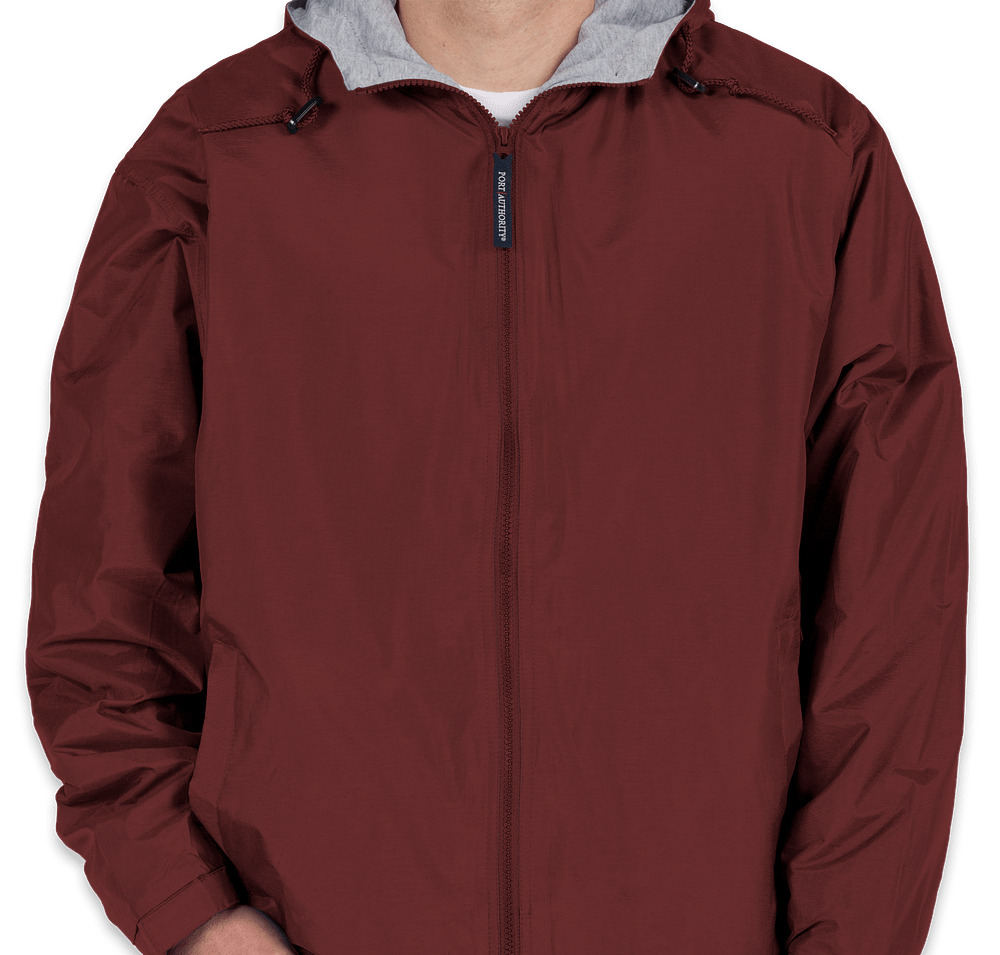Port Authority Lined Hooded Team Jacket-default