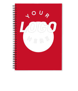 Circle JournalBooks ® Spiral Notebook - Color: Red
