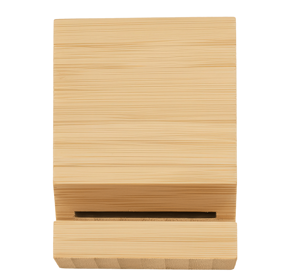 Bamboo Bloc Phone Stand-default
