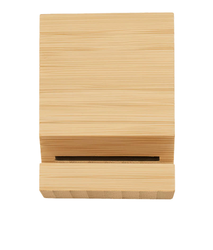 Bamboo Bloc Phone Stand in Bamboo