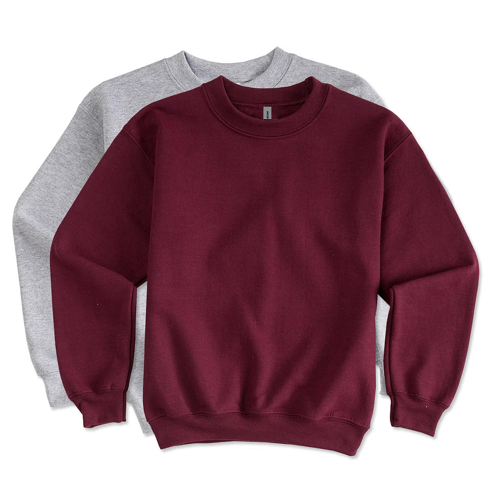 Gildan Youth Midweight 50/50 Crewneck Sweatshirt