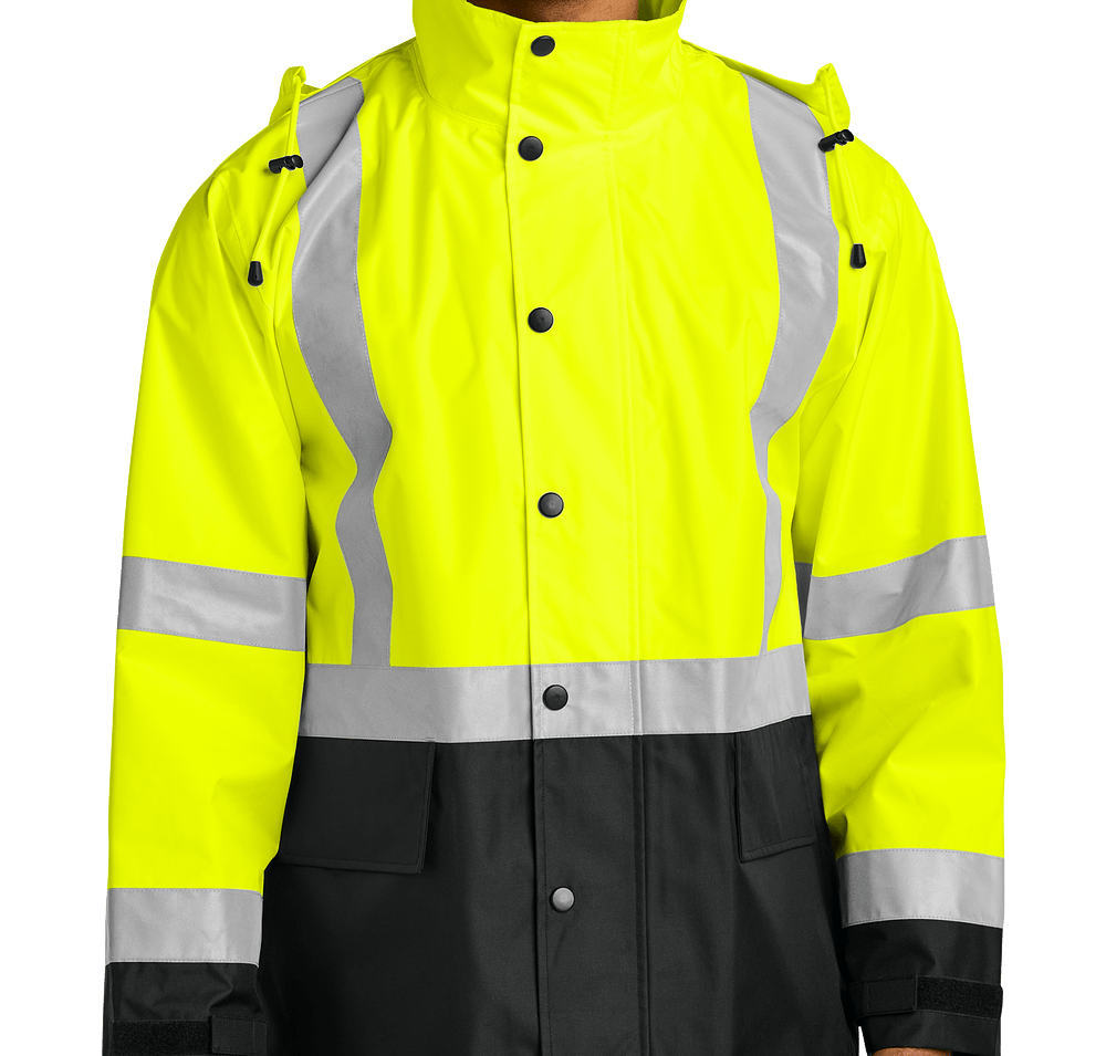 CornerStone Class 3 Safety Rain Jacket - Printed-default