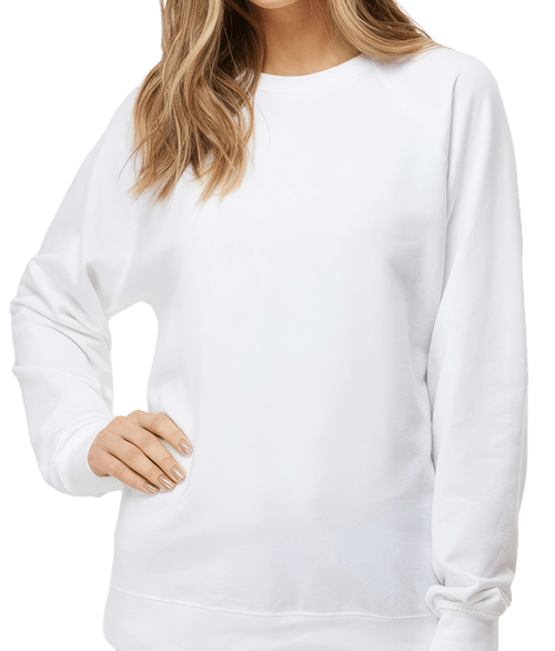 Independent Trading Icon Loopback Terry Crewneck Sweatshirt in White