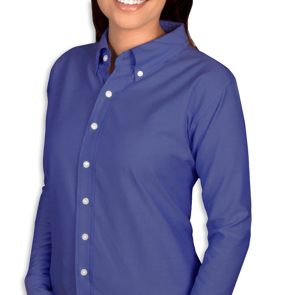 Blue Generation Women's Oxford Dress Shirt-default