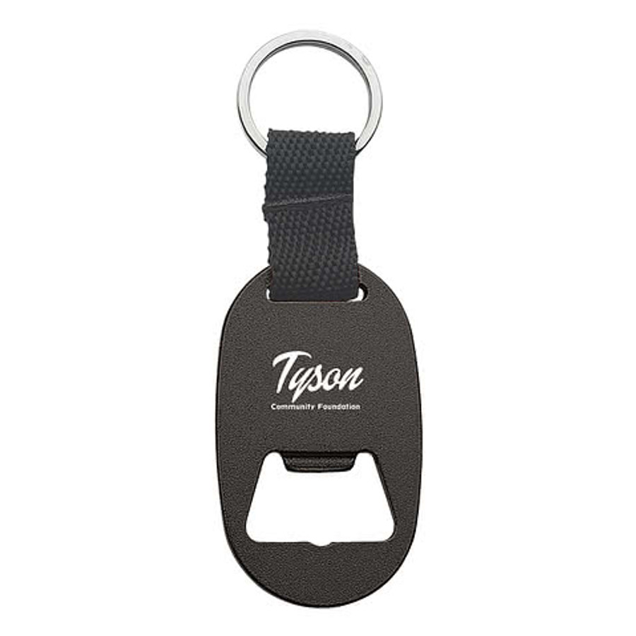 Laser Engraved Metal Keychain with Bottle Opener