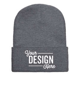 Yupoong Solid Cuff Beanie - Color: Heather