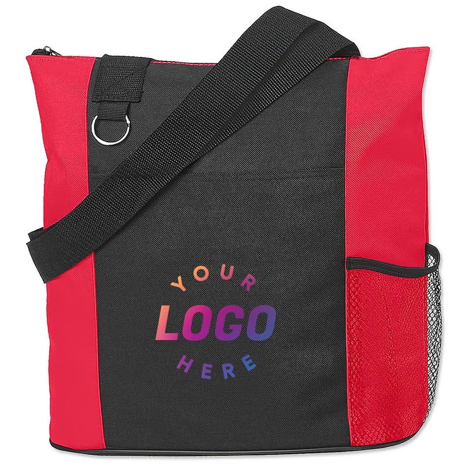 Fun Medium Multi-Pocket Zippered Tote Bag